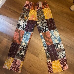 NWT Novella Royale Patchwork Pants- newest release size Small.